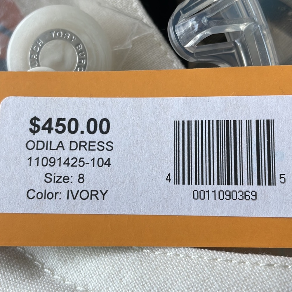 Tory Burch Ivory Sleeveless Button-Front Sheath Dress - Picture 10 of 10